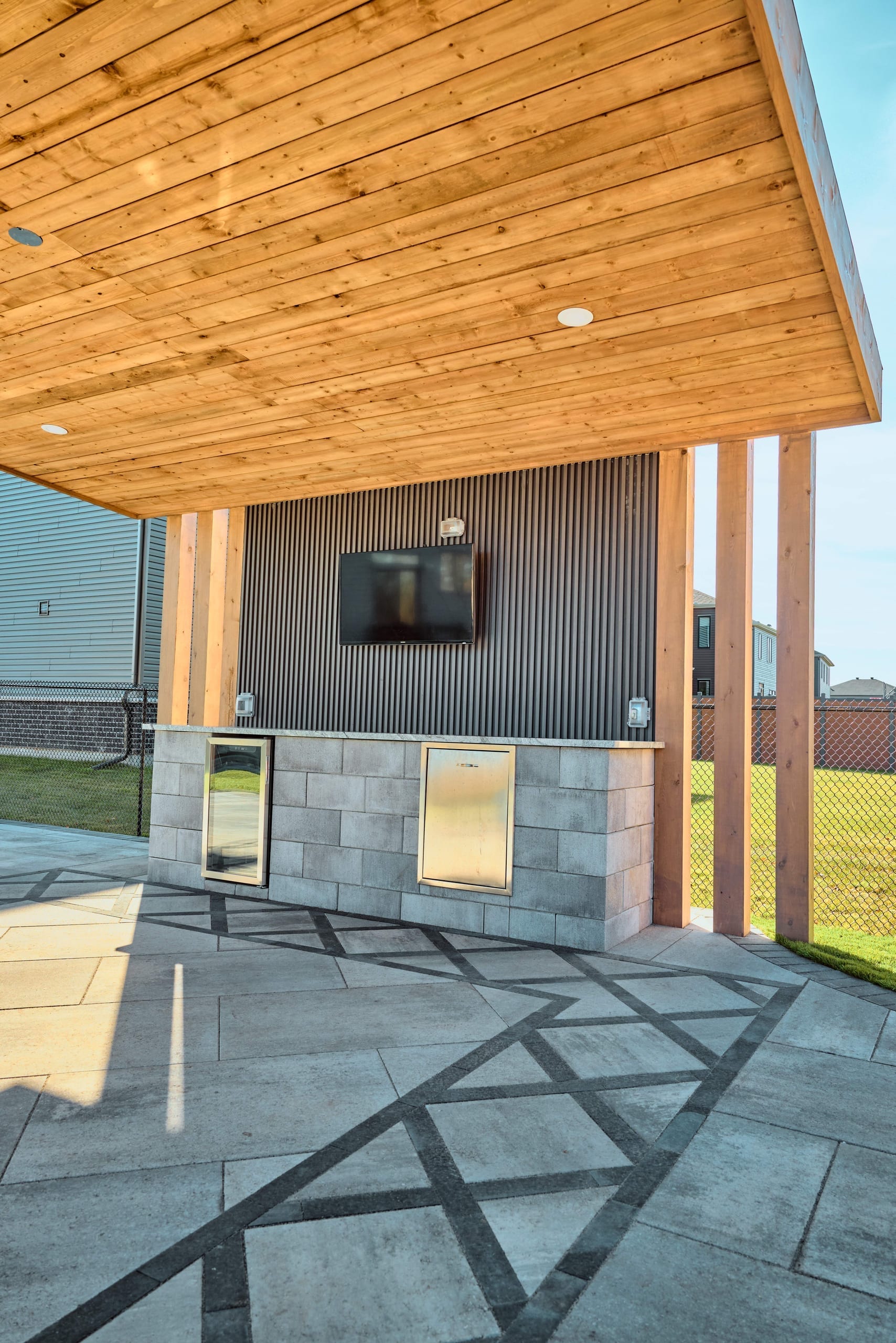 Modern Backyard Oasis with Pool — Manotick — 2