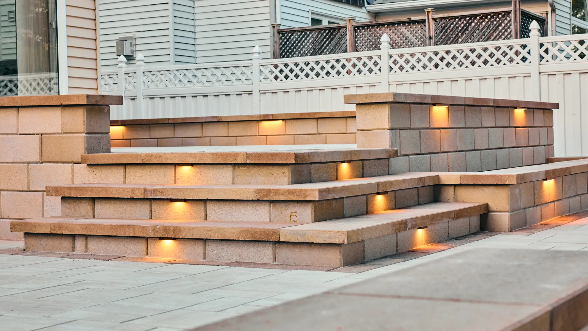 3D Designed Interlock Patio & Outdoor Lighting — Ottawa — 3