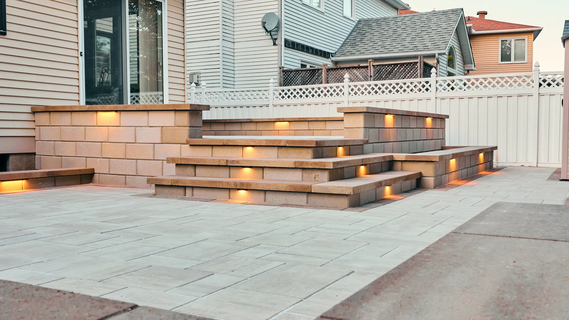 3D Designed Interlock Patio & Outdoor Lighting — Ottawa — 5