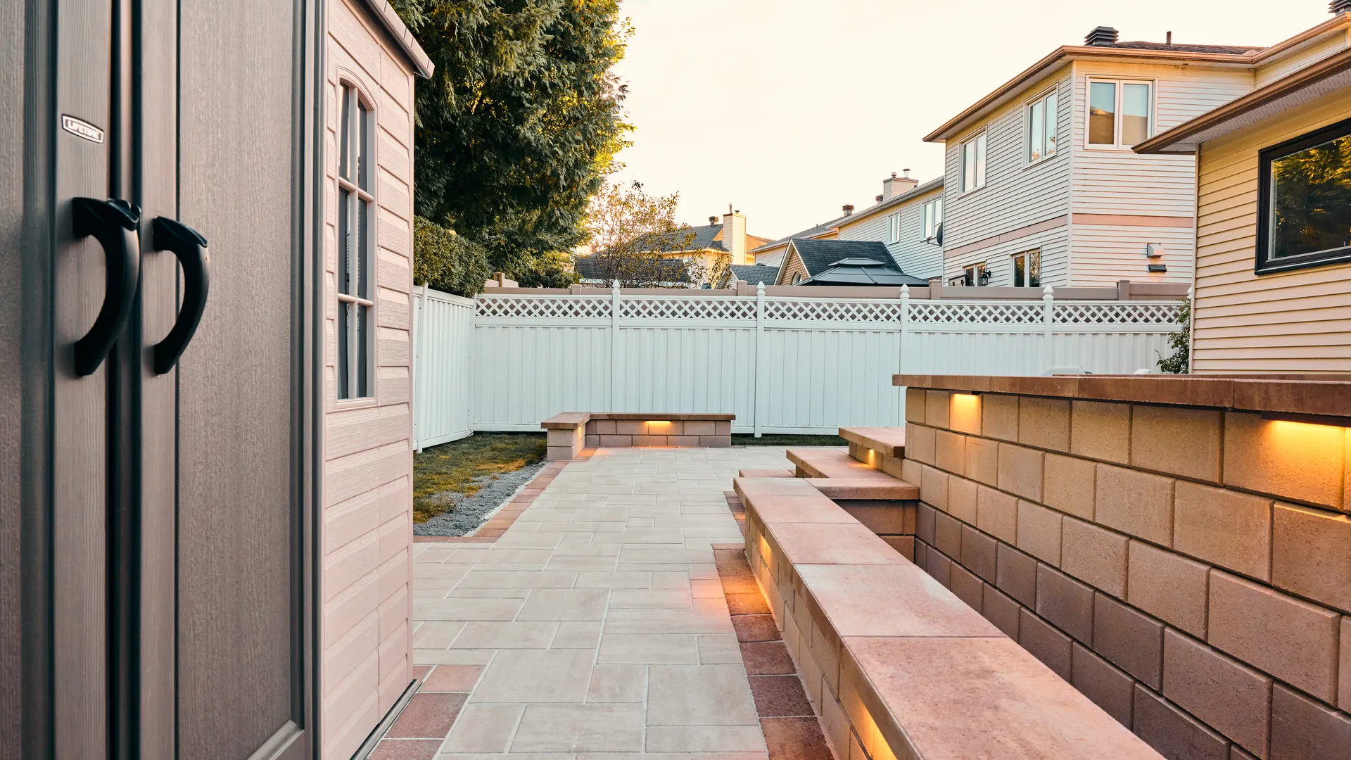 3D Designed Interlock Patio & Outdoor Lighting — Ottawa — 13