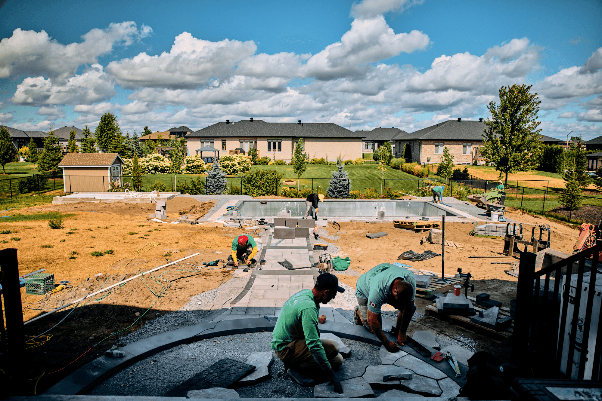 Modern Pool & Outdoor Living Transformation — Greely, ON — 2