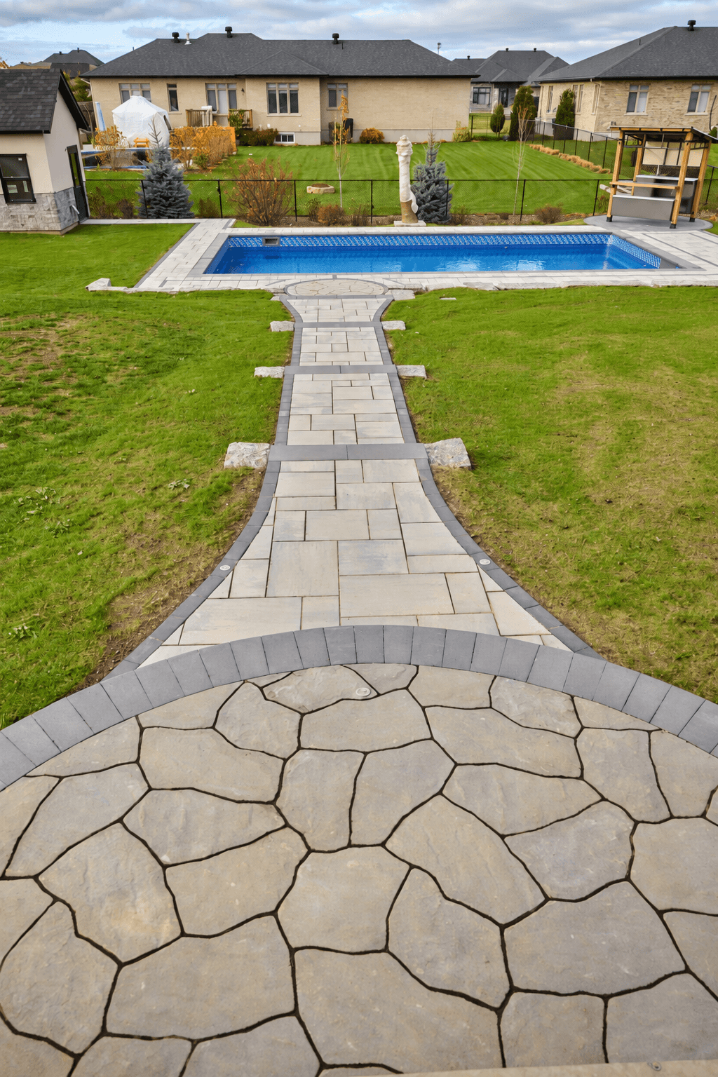 Modern Pool & Outdoor Living Transformation — Greely, ON — 3