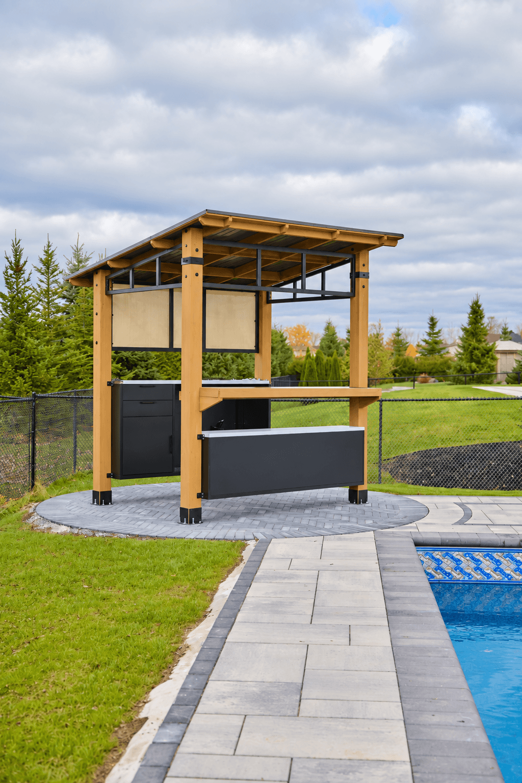 Modern Pool & Outdoor Living Transformation — Greely, ON — 4