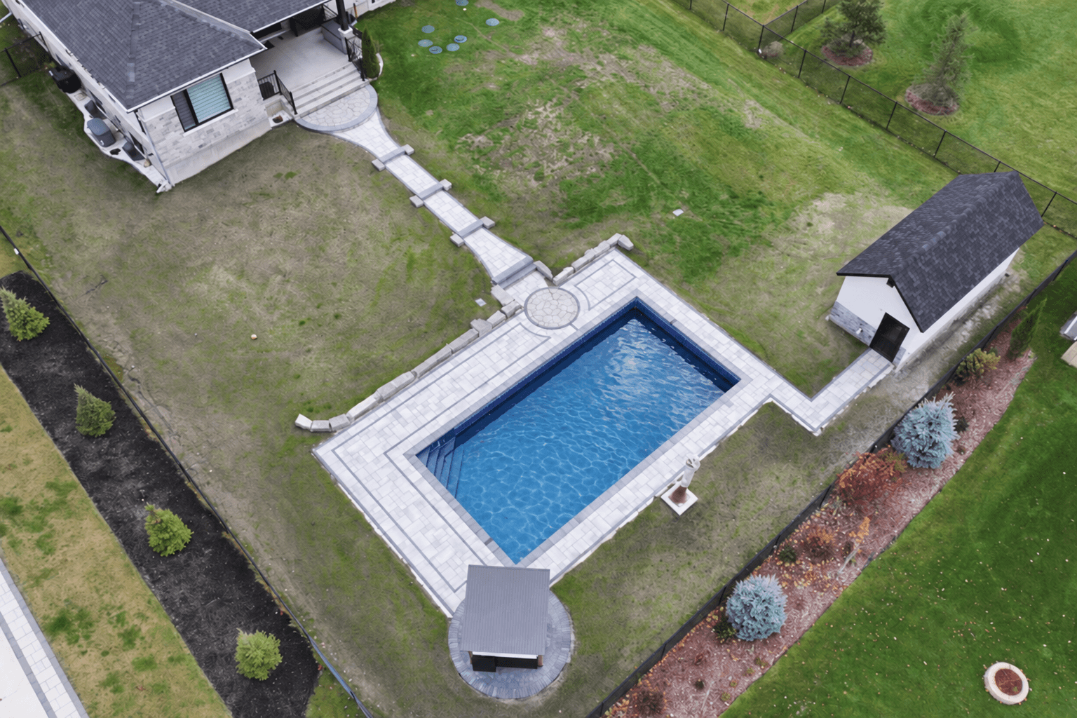 Modern Pool & Outdoor Living Transformation — Greely, ON — 7