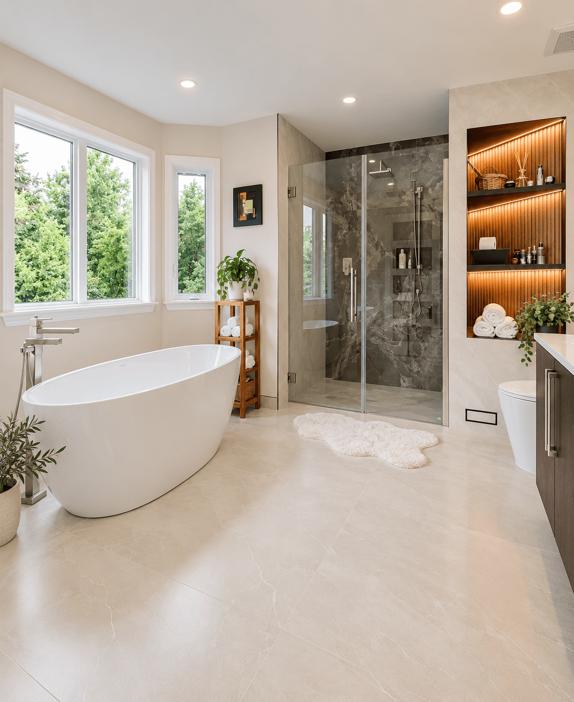 Spa-Inspired Bathroom Renovation—Rockcliffe Park