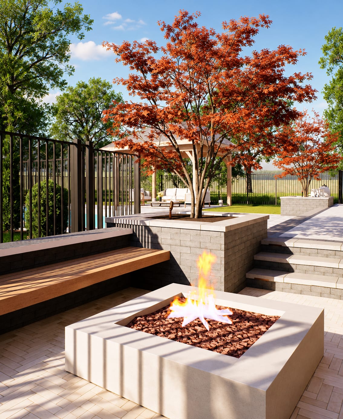 Luxury Backyard 3D Design  Pool, Pergola & Outdoor Living