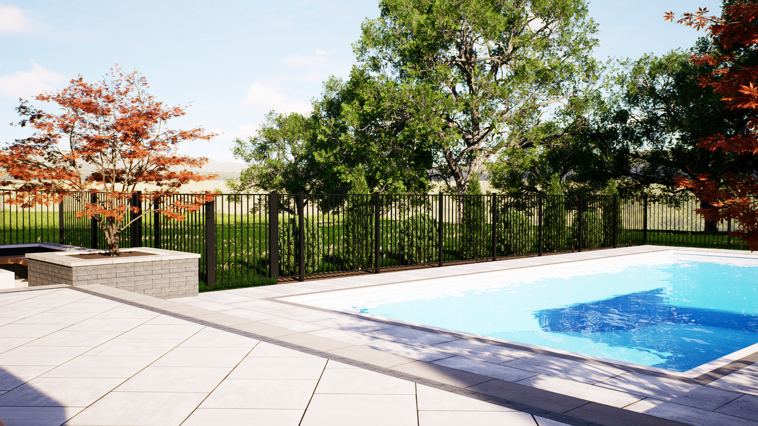 Luxury Backyard 3D Design  Pool, Pergola & Outdoor Living — 5