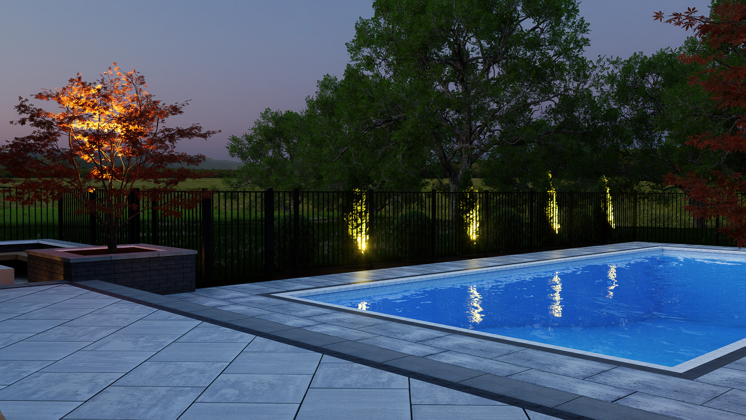 Luxury Backyard 3D Design  Pool, Pergola & Outdoor Living — 6