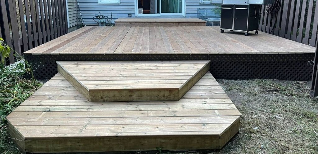 Wood deck