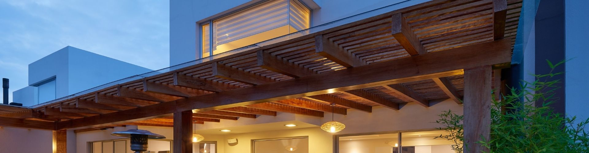 Wood pergola