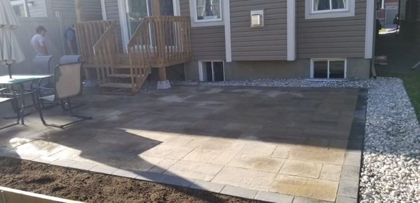 new interlocking patio project